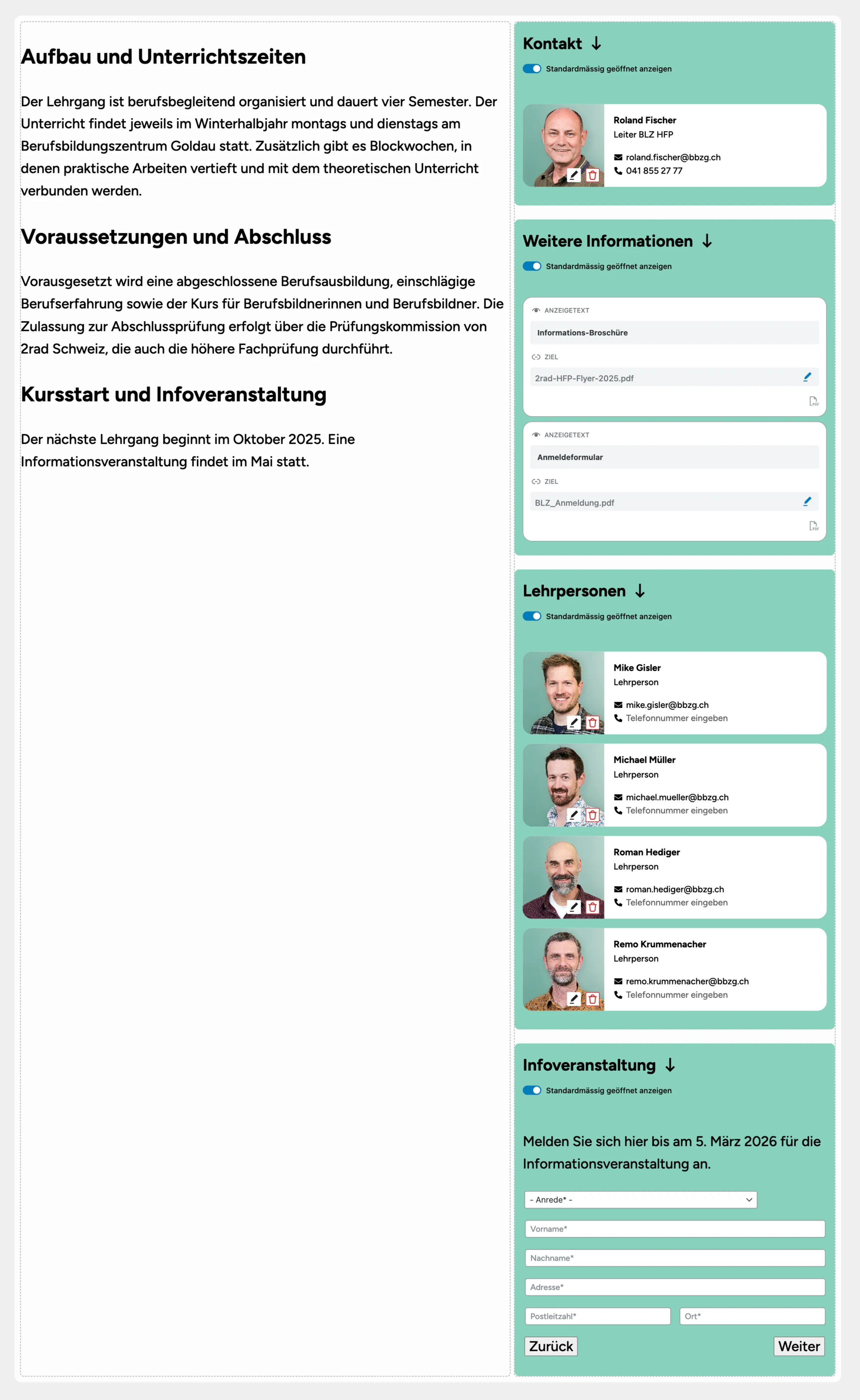 Webseiten für Kultur und Wirtschaft | Webdesign | Schwyz | Zug | Luzern | Altdorf | ulrich.digital